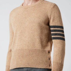 Men's Four-Bar Shetland Wool Jumper